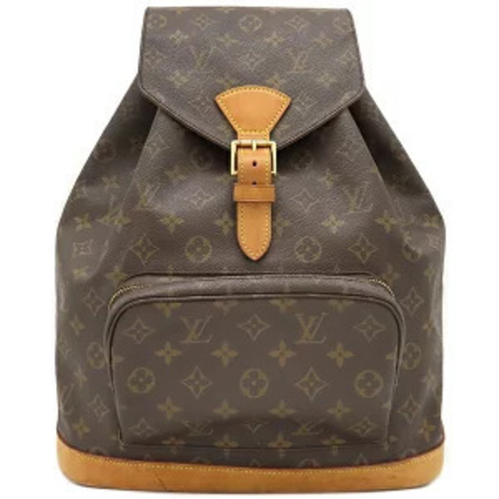 Louis Vuitton Montsouris Monogram Canvas Backpack Brown